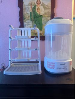 grownsy  baby bottle sterilizer/dryer  baby bottle dish rack