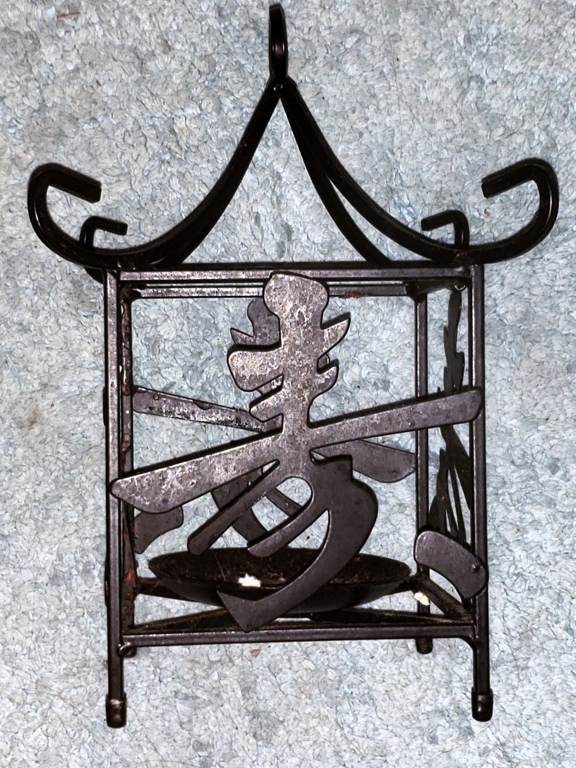 Large Oriental Hanging Iron Tea Loght Lamp