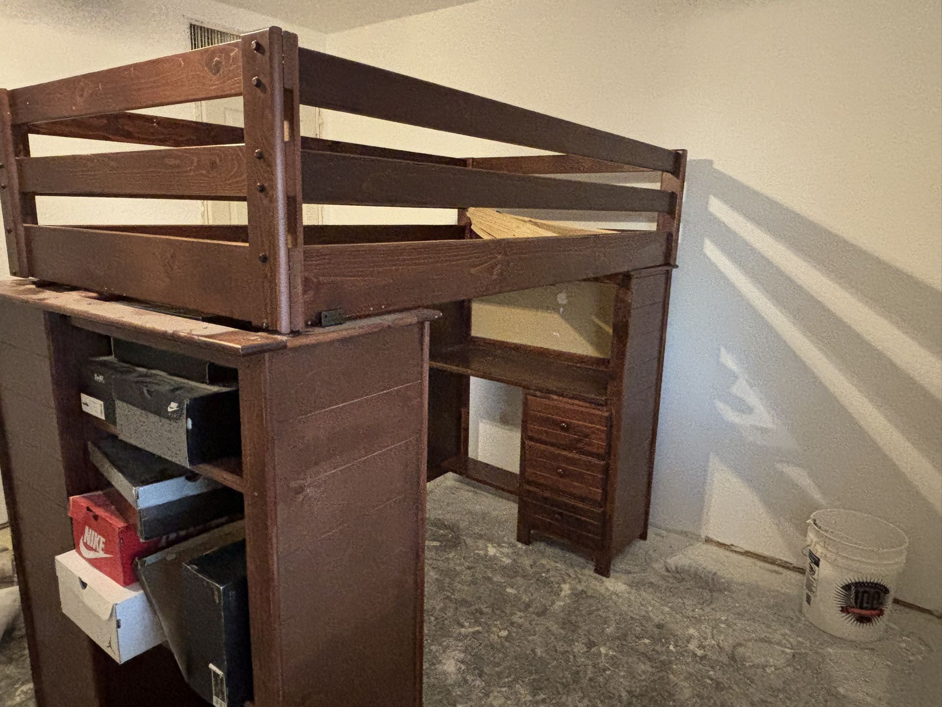 Twin size bunk bed