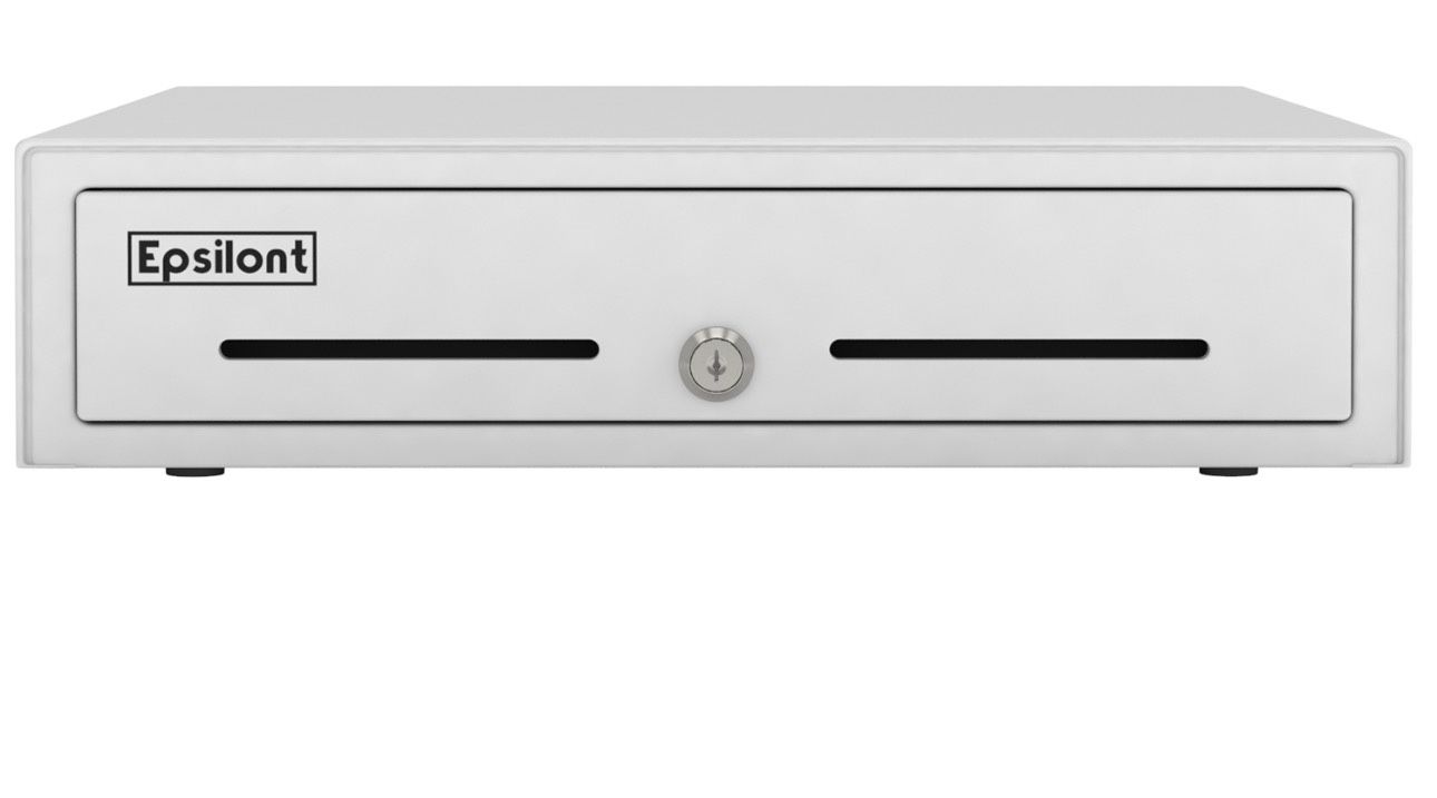 Epsilont Mini Cash Drawer EPS-410 White With 2 Keys