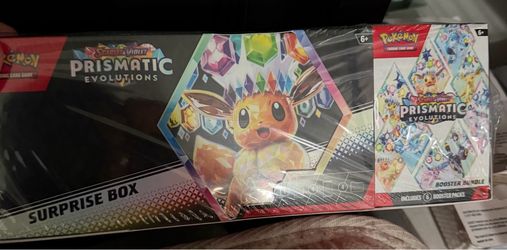 Pokemon Prismatic Evolutions Sam's Bundle Surprise box  & Booster Bundle
