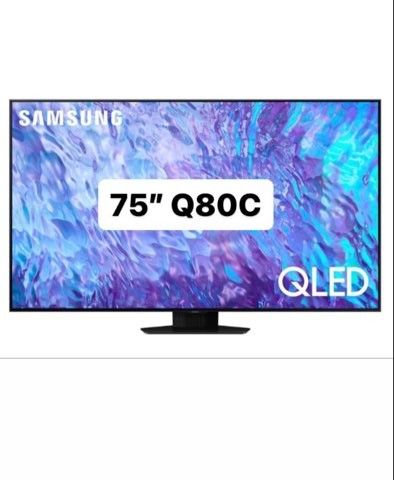 SAMSUNG 75-Inch Class QLED 4K Q80C Series Quantum HDR+, Dolby Atmos Object Tracking Sound Lite, Direct Full Array, Q-Symphony 3.0, Gaming Hub, Smart T