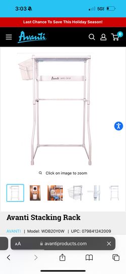 Brand New Avanti Stacking Rack 