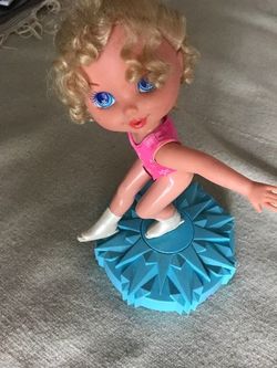Vintage ice dancer doll