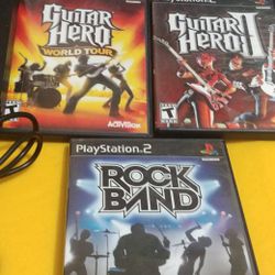 Awesome! PS2 Guitar Hero & Rock Band Games🎮