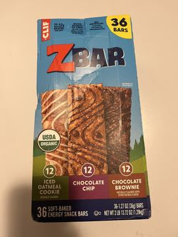 Clif Kid ZBar Organic Granola Bar, Variety Pack, 1.27 oz, 36-count