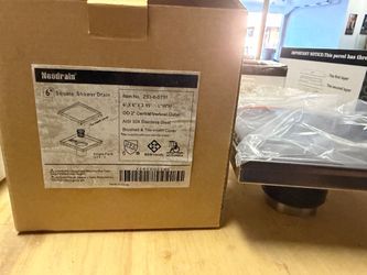 Neodrain 6” Square Tile-In Shower Drain