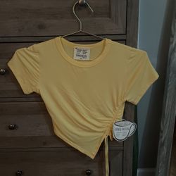 Yellow Crop Top