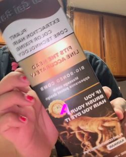 Chestnut brown hair dye comb all in one