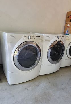 Whirlpool  duet front loader  washer. And dryer.