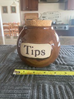 CeramicTip Jar with Cork Lid