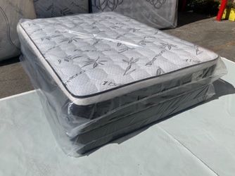 ✨Mattress Pillow Top 12” inches tall ✨ 🛏️All Sizes available  🟠Queen sizes $170 🟡Full sizes $150 🟢Twin sizes $130 🔵Cal king $280 🟣E. King $280 ?