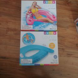 Lounge Sit And Float Pink And Blue