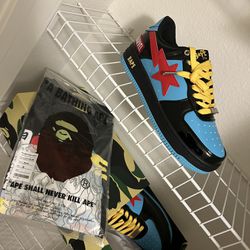 BAPE SHOES WITH MATCHING SHIRT