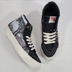 Vans Og Sk8-Hi Lx Ralph Steadman Zebra High Top Sneakers Women 7.5 Men 6.0