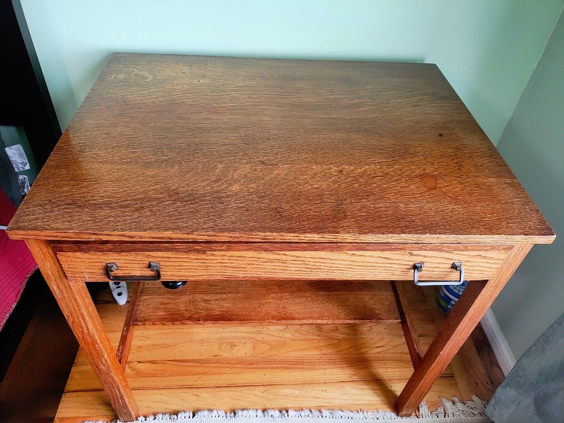 Antique Oak Writing Desk