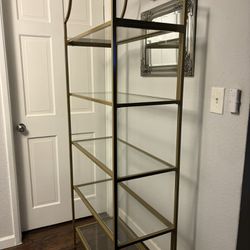 Glass Gold Arch Shelf 