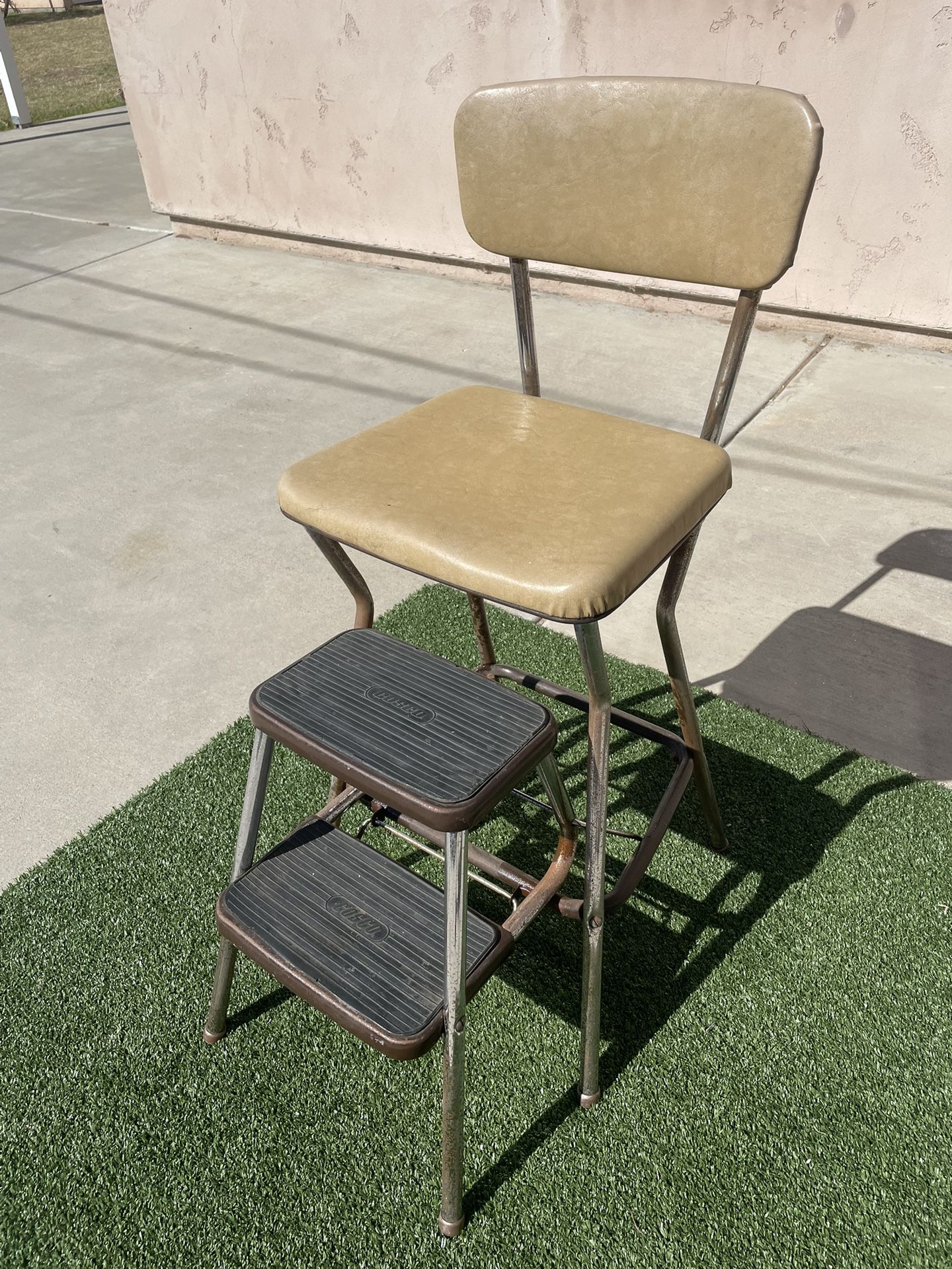 Chair With Step Stool