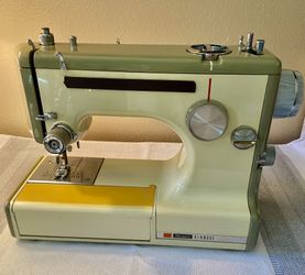 Sears Kenmore Model# 158.10400 Sewing Machine Excellent Working Condition With All Available Attachments  and Power/Foot Cord Hard Cover Case  $200