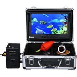 Underwater Fishing Camera Portable Video Fish Finder 1000TVL Waterproof Camera Underwater DVR Video Fish Cam w/ 12pcs Infrared Lights for Boat, Lake, 