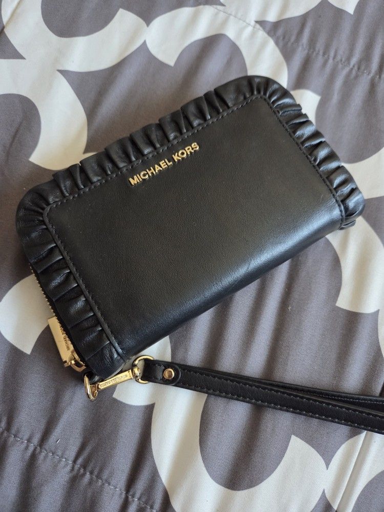 Michael Kors Wallet Black Leather 