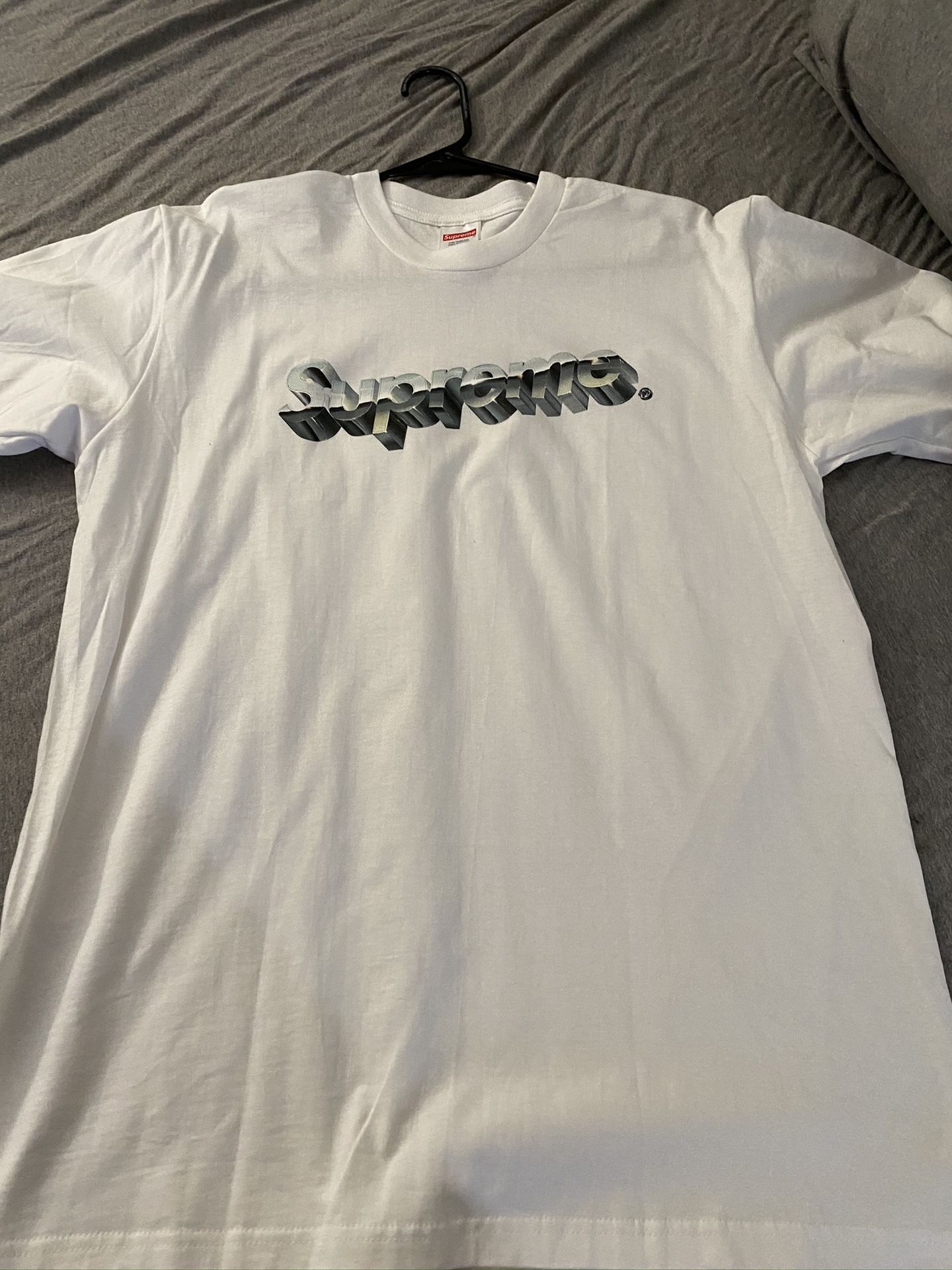 Chrome logo supreme shirt