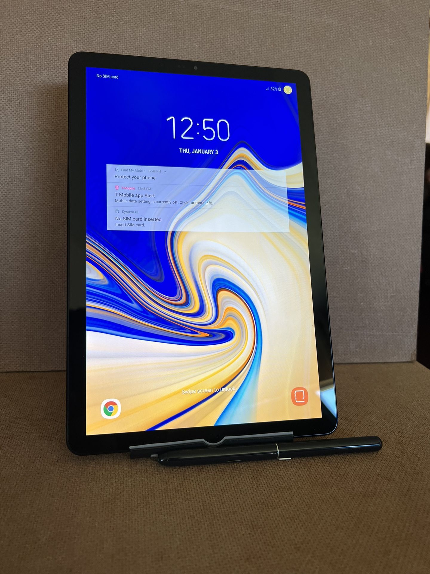 Samsung Galaxy Tab S4 10.5 64gb Black T-mobile Unlocked