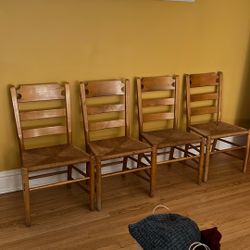 4 Wood Chairs