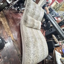 Cheetah Print Couch Dusty But Good Condition 