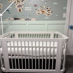 Nestig 3-in1 Wave Crib White bundle