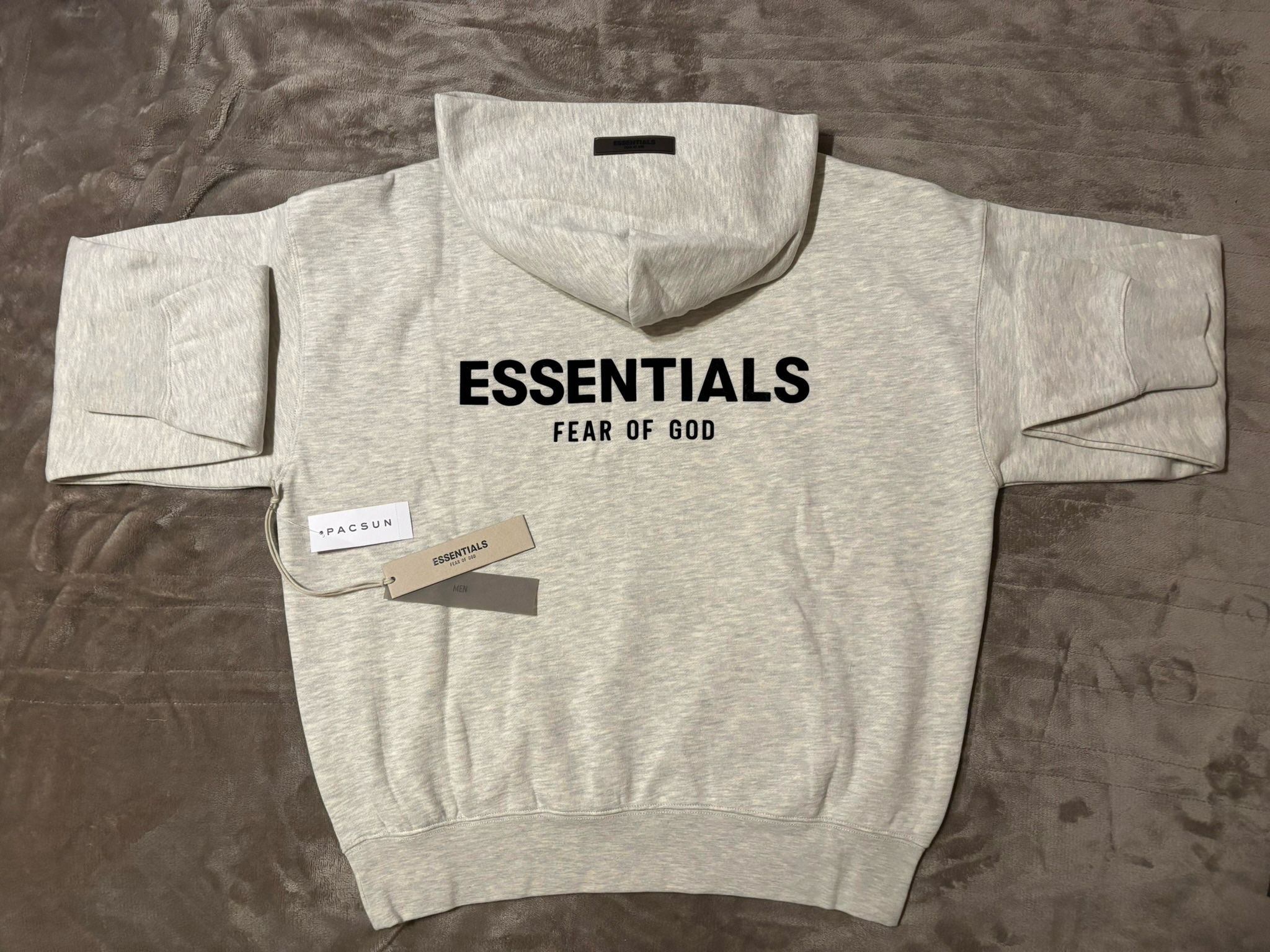 NEW Fear of God Essentials Light Oatmeal Hoodie (Size: XS, S, M, L) 100% Authentic ✅