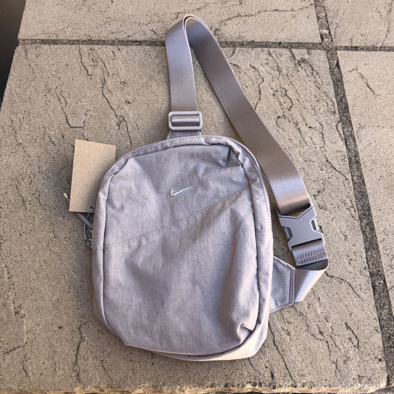 New Nike Aura Crossbody Bag Fanny Pack Hip Waist Belt College Grey 5L