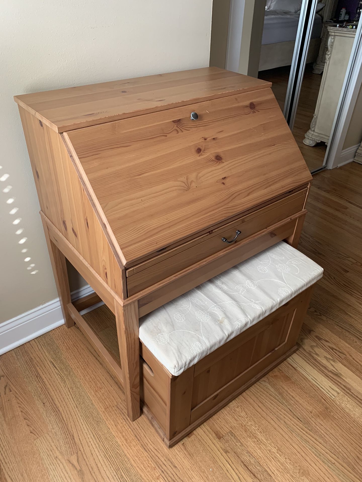 IKEA Compact Desk & Storage Bench