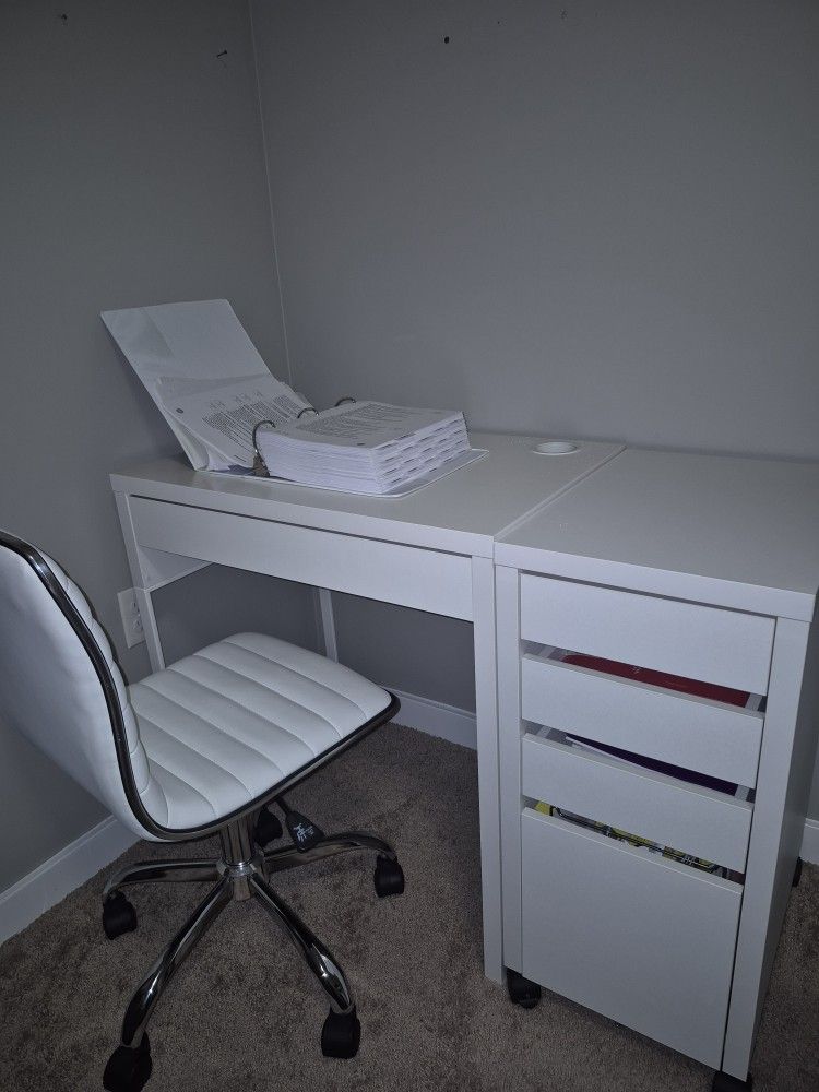 Ikea DESK & file Cabinet