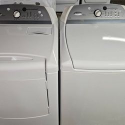 Great Working Agitator Less Whirlpool Washer And Dryer Set 