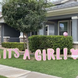 Baby “Its A Girl” Yard Sign