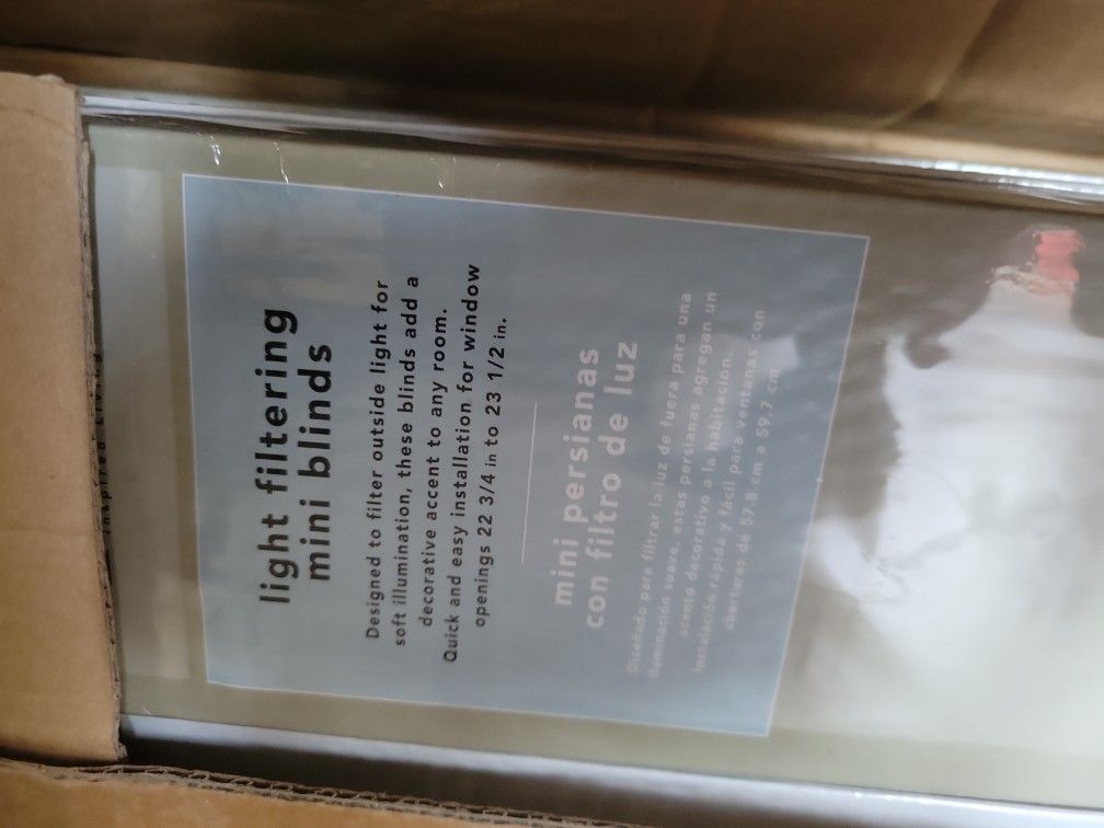 PVC Window Blinds, 23x64, Taupe