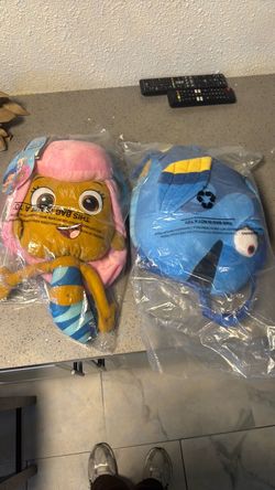 Bubble Guppies & Dory Plush /backpack Stuffed Toys Set