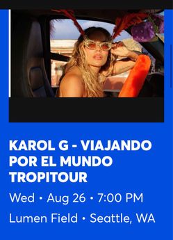 2 tickets for Karol G