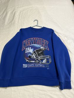 Ny Giants Helmet Logo Pullover Crewneck