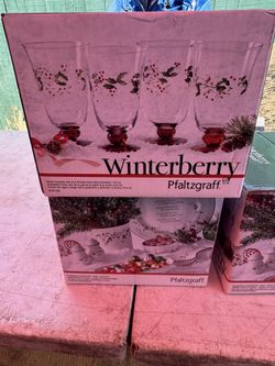 Winterberry water goblets set of 4 14 fl oz