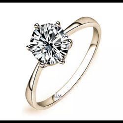 New 18k Yellow Gold Engagement Ring 