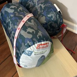 Set of Kids Coleman Sleeping Bags