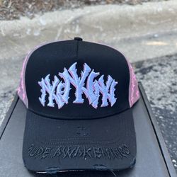 Rude Awakenings  NYNYNY Thorns Pink Black  HATS