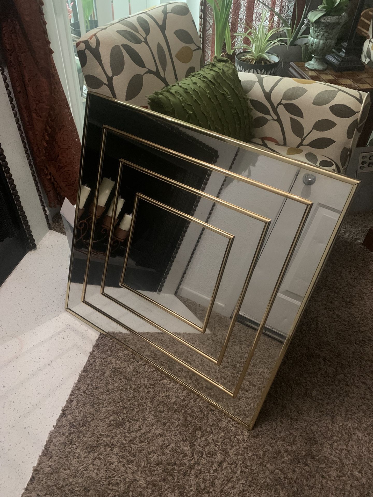 Vintage MCM Bassett mirror