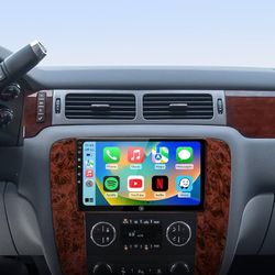 Car Radio Stereo for Chevy Silverado Tahoe Suburban GMC Yukon Sierra 2007 2008 2009 2010 2011 2012 2013, 9'' 2+64G Touchscreen Upgrade Carplay/Android