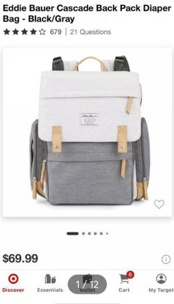 Diaper bag backpack