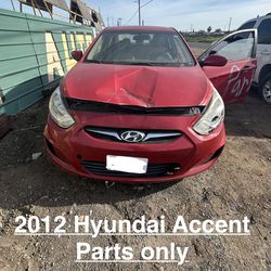 2012 Hyundai Accent parts only