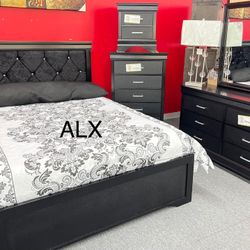 Brand New Queen Bedroom Set 4 Piece Same Day Delivery #