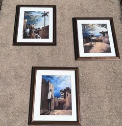 Set of 3 Z Gallerie Framed Art Prints - Didier Lourenço Mediterranean Collection
